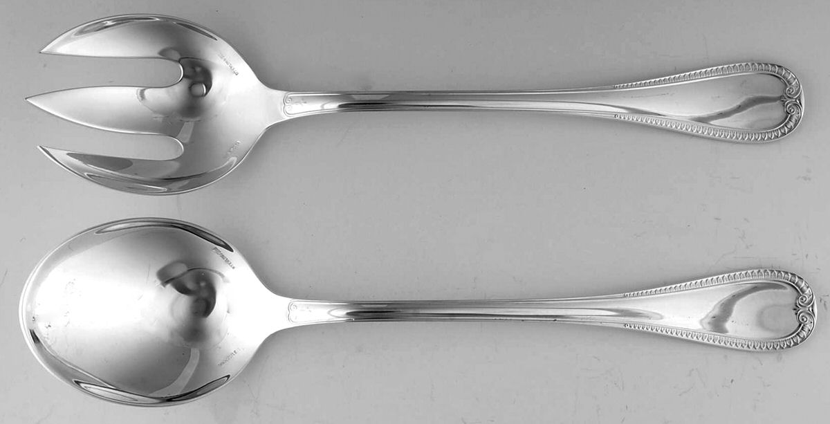 Malmaison (Sterling) (2 Pc) Solid Salad Set by Christofle France-1