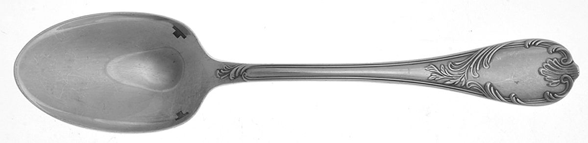 Marly (Silverplate, Satin Handle) Oval Place Soup Spoon by Christofle France-1