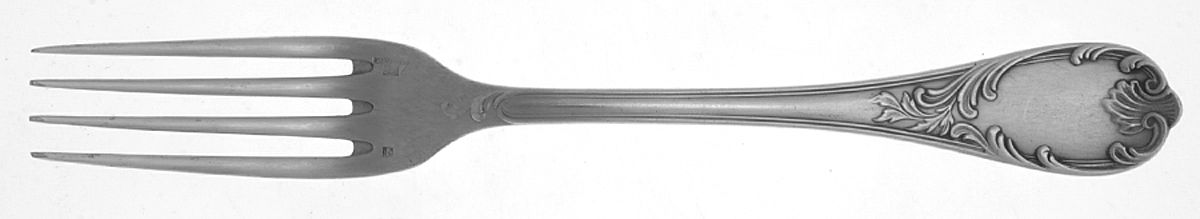 Marly (Silverplate, Satin Handle) Fork by Christofle France-1