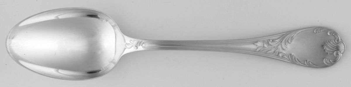 Marly (Silverplate, Satin Handle) Dessert/Oval Soup Spoon by Christofle France-1