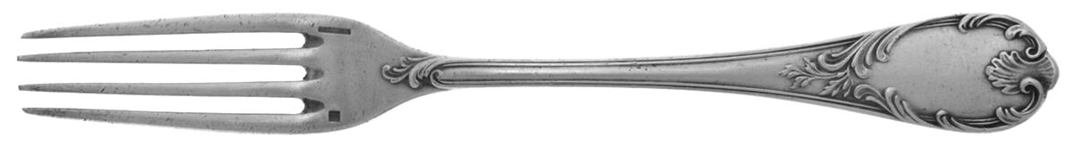 Marly (Silverplate, Satin Handle) Dessert Fork by Christofle France-1
