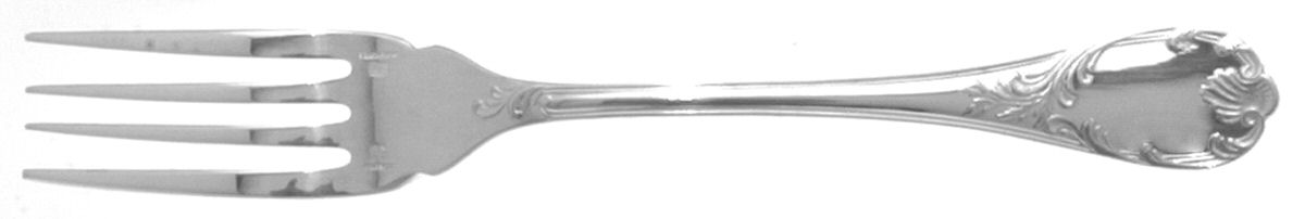 Marly (Silverplate, Satin Handle) Individual Solid Fish Fork by Christofle France-1