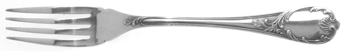 Marly (Silverplate, Satin Handle) Individual Solid Fish Fork by Christofle France-1