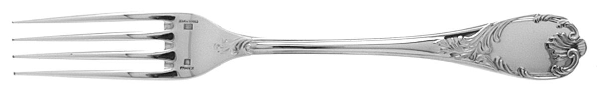 Marly (Silverplate, Satin Handle) Fork by Christofle France-1
