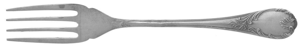Marly (Silverplate, Satin Handle) Individual Solid Fish Fork by Christofle France-1