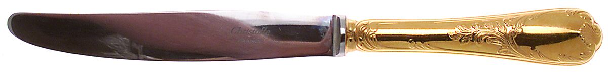 Marly (Gold Electroplate) Modern Hollow Knife by Christofle France-1