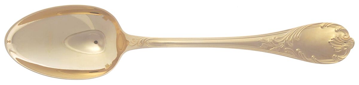 Marly (Gold Electroplate) Tablespoon (Serving Spoon) by Christofle France-1