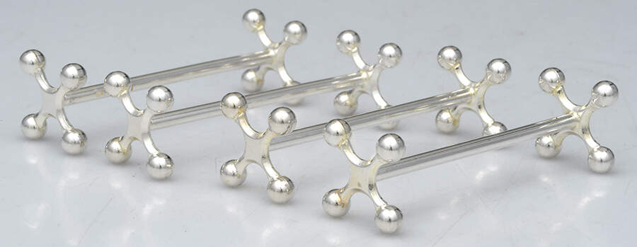 Silverplate Hollowware Knife Rest - Set of 4 by Christofle France-1