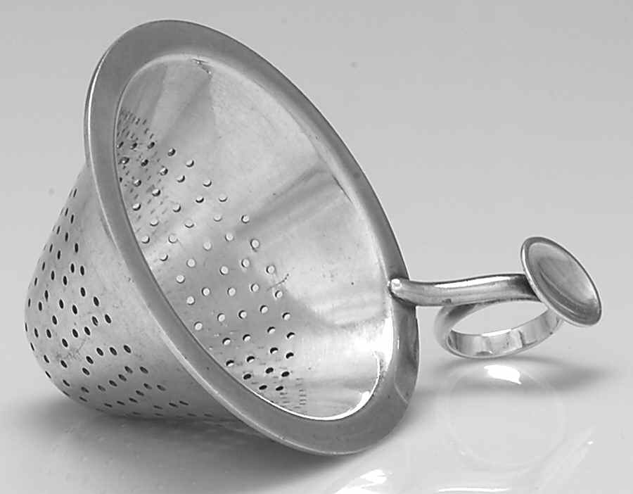 Silverplate Hollowware Tea Pot Strainer Over Spout Solid by Christofle France-1