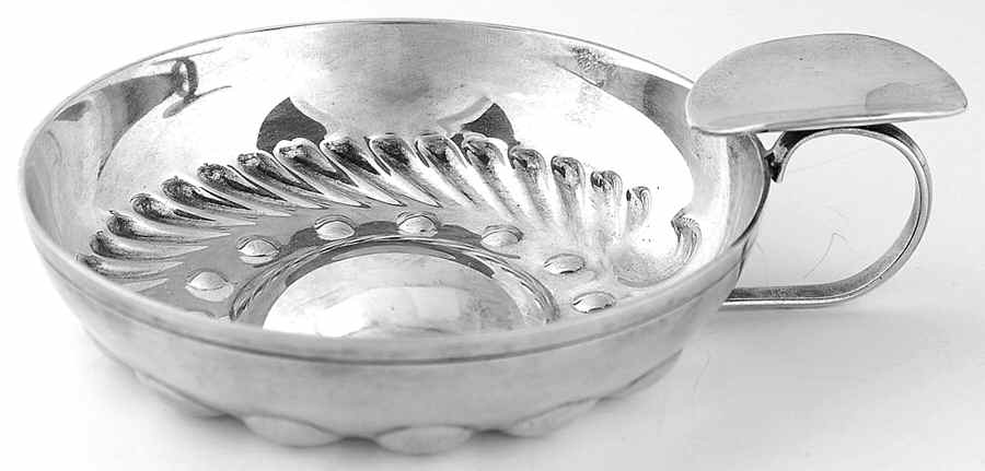 Silverplate Hollowware Individual Wine Tasting/Tastevin by Christofle France-1