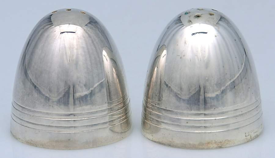 Silverplate Hollowware Individual Salt & Pepper by Christofle France-1