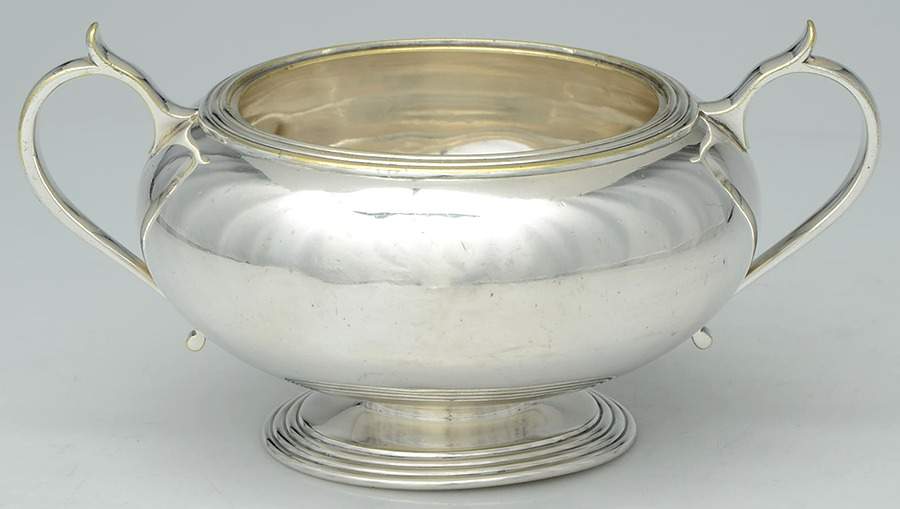 Silverplate Hollowware Open Sugar Bowl by Christofle France-1