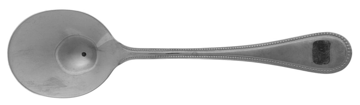 Mimosa (Stainless, Glossy) Round Bowl Soup Spoon (Cream Soup) by Christofle France-1