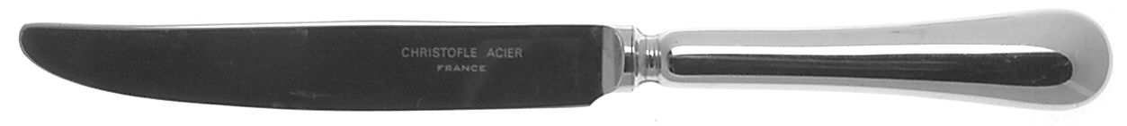 Oasis (Stainless-Glossy) Dessert Knife with Stainless Blade by Christofle France-1