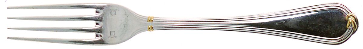 Oceana Gold (Silverplate) Dessert Fork by Christofle France-1