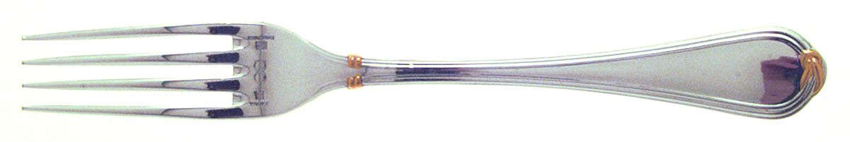 Oceana Gold (Silverplate) Fork by Christofle France-1