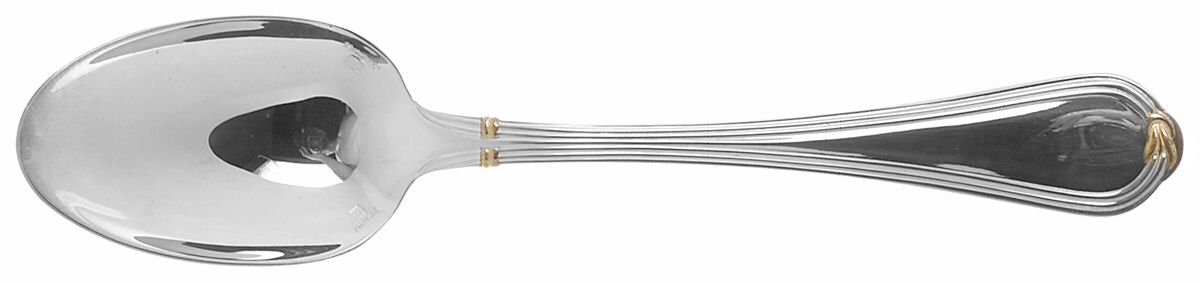 Oceana Gold (Silverplate) Oval Place Soup Spoon by Christofle France-1