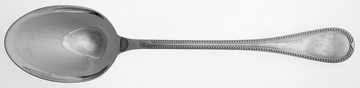 Ondine (Stainless) Solid Serving Spoon by Christofle France-1