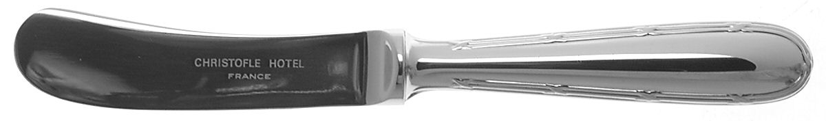 Pastorale (Stainless) Butter Spreader Hollow Hdl-Paddle/Stainless Blade by Christofle France-1