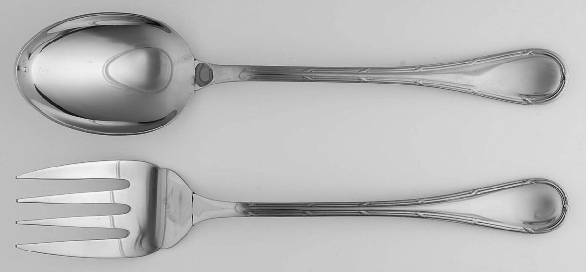 Pastorale (Stainless) Solid Serving Set by Christofle France-1