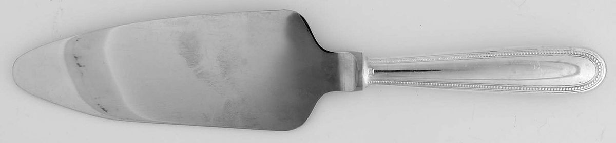 Perles (Silverplate, 1890) Pie Server with Stainless Blade by Christofle France-1