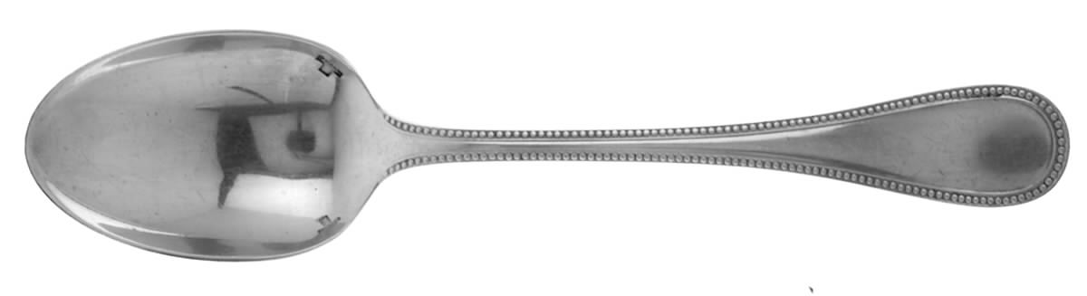 Perles (Silverplate, 1890) Place/Oval Soup Spoon by Christofle France-1