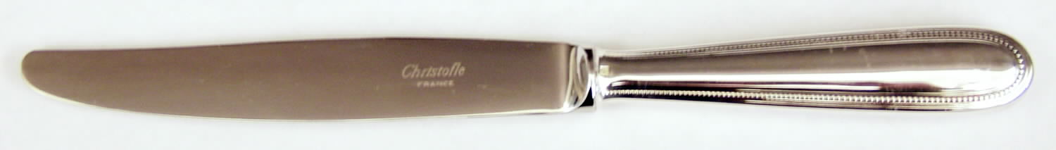 Perles (Silverplate, 1890) Modern Hollow Knife by Christofle France-1