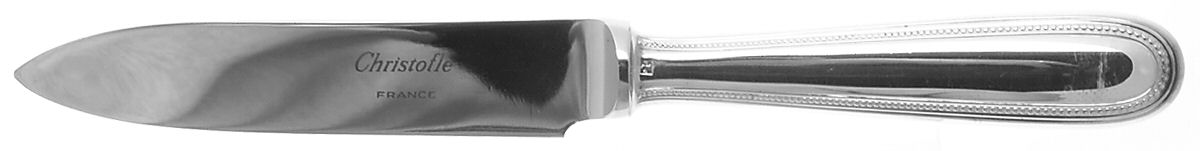 Perles (Silverplate, 1890) Individual Fruit Knife with Stainless Blade by Christofle France-1