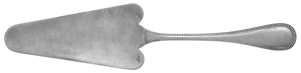 Perles (Silverplate, 1890) Solid Pie Server by Christofle France-1
