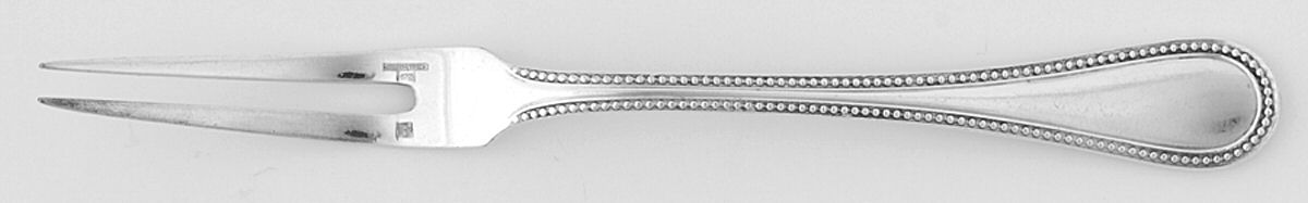 Perles (Silverplate, 1890) Snail Fork by Christofle France-1