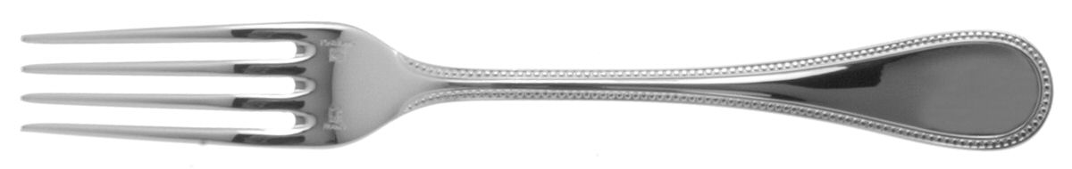 Perles (Silverplate, 1890) Dessert Fork by Christofle France-1