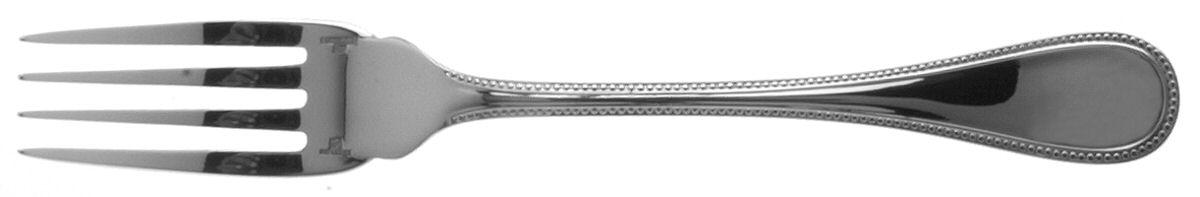 Perles (Silverplate, 1890) Individual Solid Fish Fork by Christofle France-1