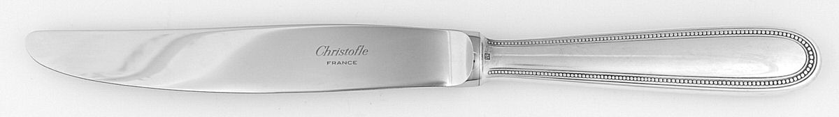 Perles (Silverplate, 1890) Hollow Modern Knife by Christofle France-1