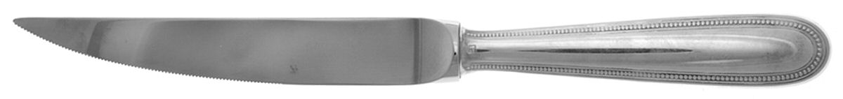 Perles (Silverplate, 1890) Individual Steak Knife Hollow Handle by Christofle France-1