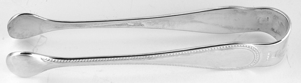 Perles (Silverplate, 1890) Sugar Tongs by Christofle France-1