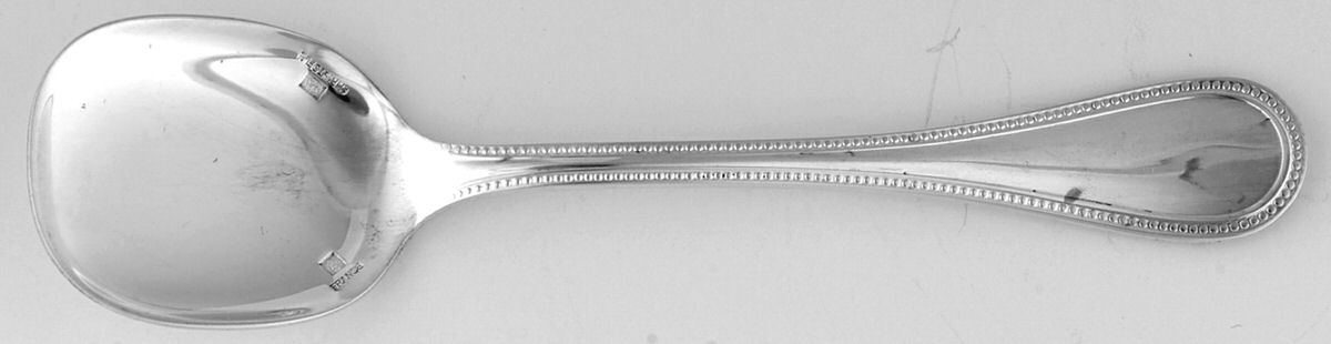 Perles (Silverplate, 1890) Ice Cream Spoon Individual by Christofle France-1