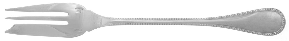 Perles (Silverplate, 1890) Solid Serving Fork by Christofle France-1
