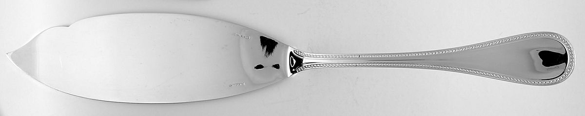 Perles (Sterling) Large Solid Fish Serving Knife by Christofle France-1