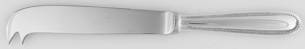 Perles (Sterling) Cheese Knife with Stainless Blade by Christofle France-1