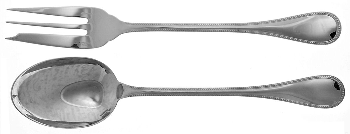 Perles (Sterling) Solid Serving Set by Christofle France-1