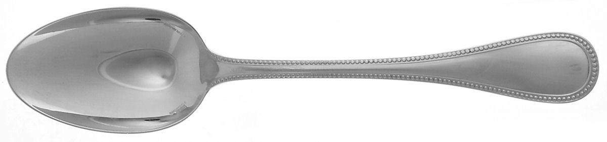 Perles (Sterling) European Place/Oval Soup Spoon by Christofle France-1