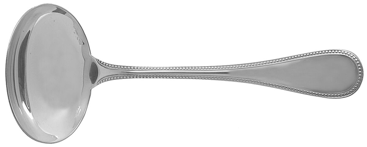 Perles (Sterling) Solid Gravy Ladle by Christofle France-1