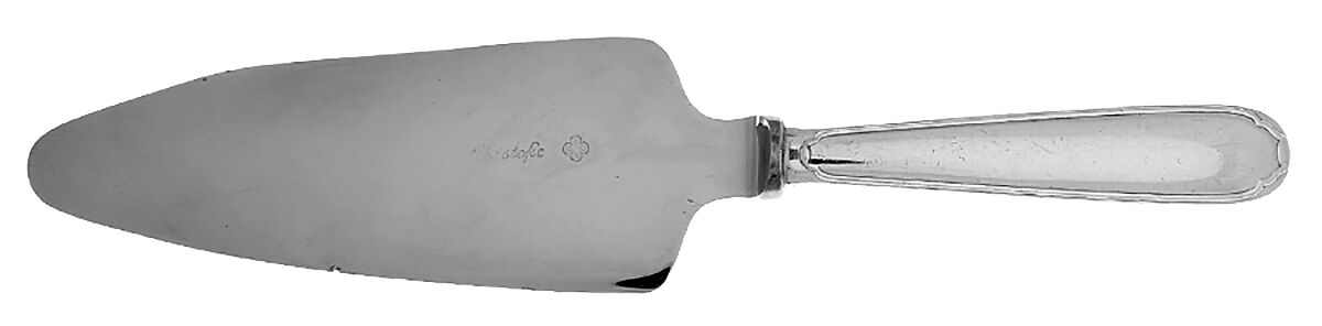 Plunir (Silverplate) Pie Server with Stainless Blade by Christofle France-1