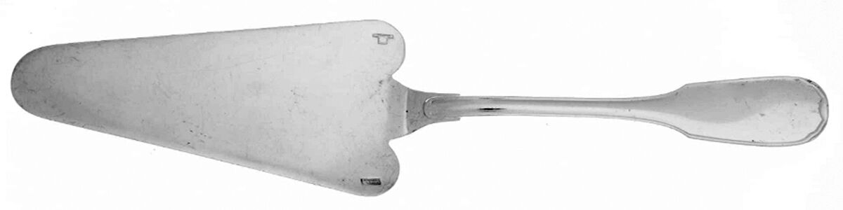Plunir (Silverplate) Pie and Cake Server, Solid Piece by Christofle France-1