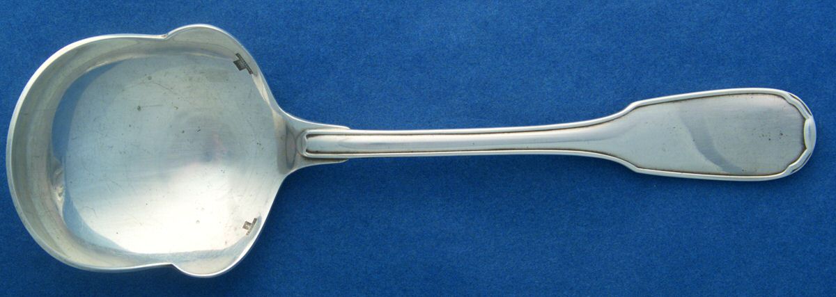 Plunir (Silverplate) Boiled Potato Ladle, Solid Piece by Christofle France-1