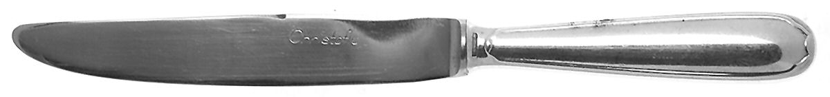 Plunir (Silverplate) Dessert Knife with Stainless Blade by Christofle France-1