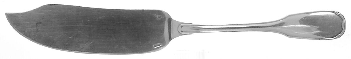 Plunir (Silverplate) Small Solid Fish Serving Knife by Christofle France-1