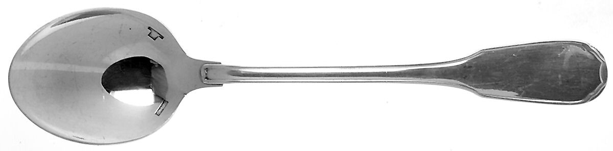 Plunir (Silverplate) Solid Salad Serving Spoon by Christofle France-1