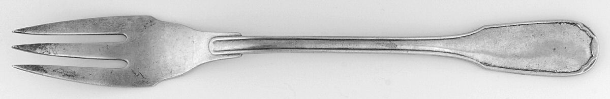 Plunir (Silverplate) Large Solid Serving Fork by Christofle France-1