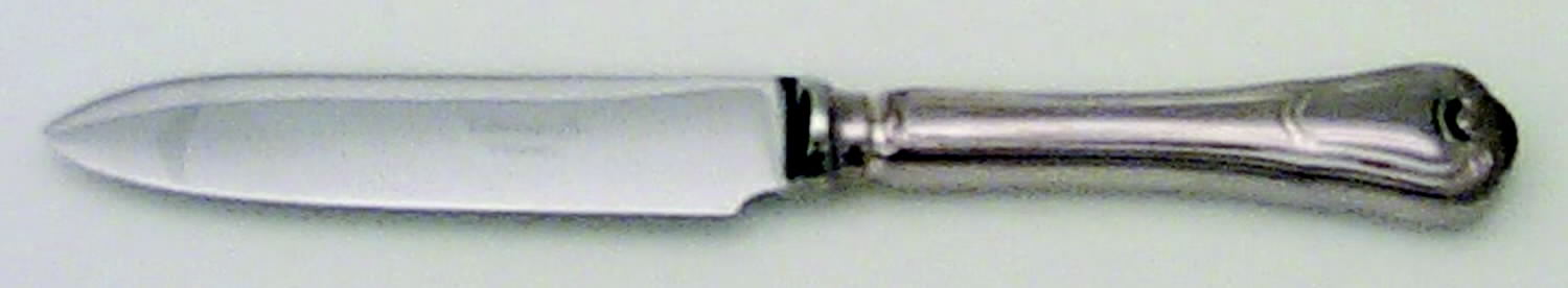 Port Royal (Silverplate) Individual Fruit Knife with Stainless Blade by Christofle France-1